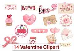 Valentine's Day Clipart Bundle - CraftNest - Digital Crafting and Art
