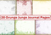 Grunge Backgrounds Junk Journal Clipart Bundle