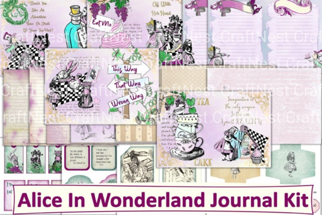 Alice in Wonderland Clipart Bundle - CraftNest - Digital Crafting and Art