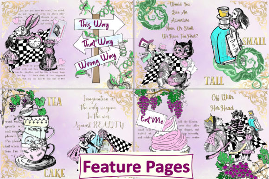 Alice in Wonderland Clipart Bundle - CraftNest - Digital Crafting and Art