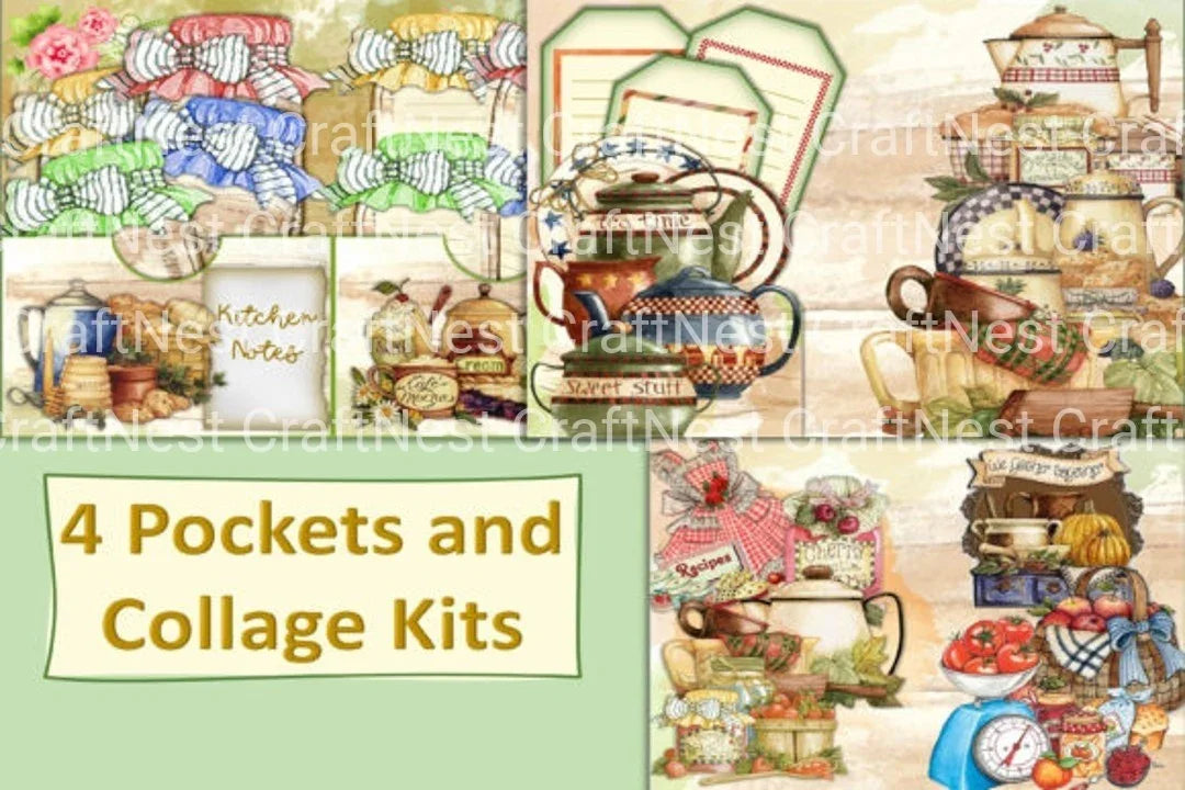 Farmhouse Recipe Clipart Bundle - CraftNest - Digital Crafting and Art