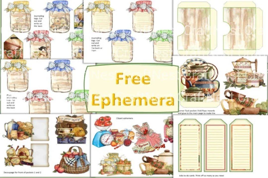 Farmhouse Recipe Clipart Bundle - CraftNest - Digital Crafting and Art