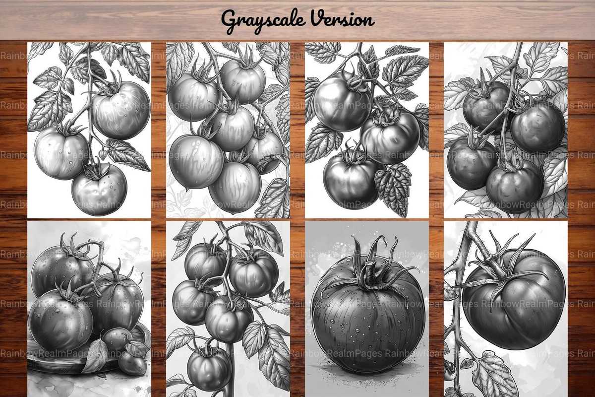 Tomato Coloring Books - CraftNest - Digital Crafting and Art