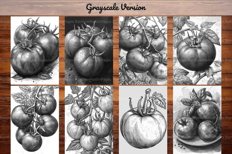 Tomato Coloring Books - CraftNest - Digital Crafting and Art