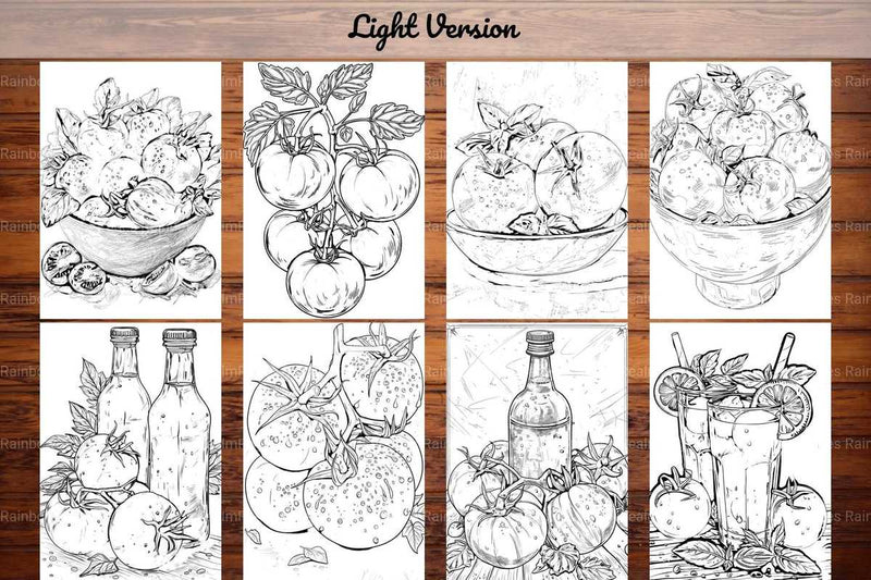 Tomato Coloring Books - CraftNest - Digital Crafting and Art