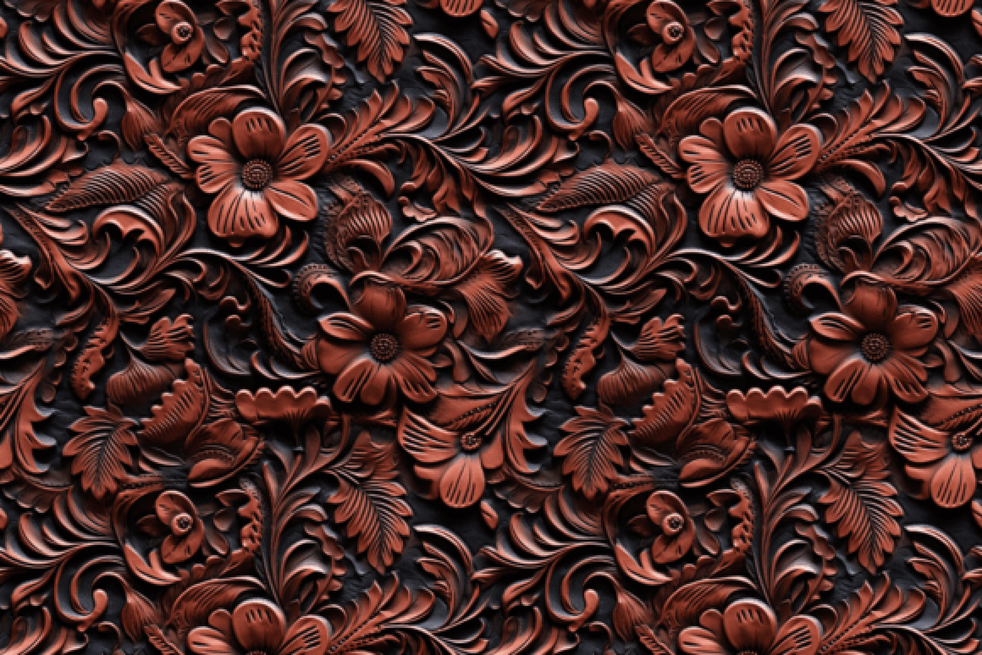 Leather Western Seamless Digital Paper - CraftNest - Digital Crafting and Art