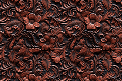 Leather Western Seamless Digital Paper - CraftNest - Digital Crafting and Art