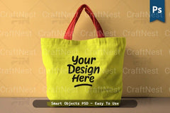Tote Bag Cup Mockup Realistic Template - CraftNest - Digital Crafting and Art