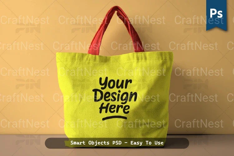 Tote Bag Cup Mockup Realistic Template - CraftNest - Digital Crafting and Art
