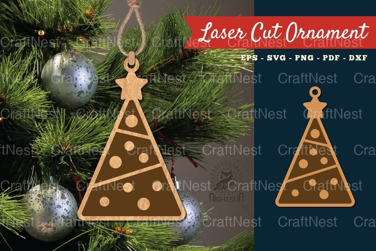 Tree Christmas Ornament SVG Bundle - CraftNest - Digital Crafting and Art