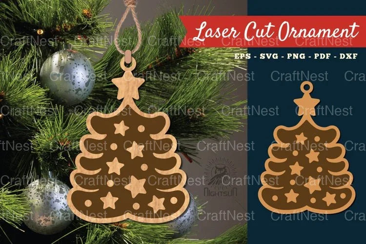 Christmas Tree Ornament SVG Bundle - CraftNest - Digital Crafting and Art