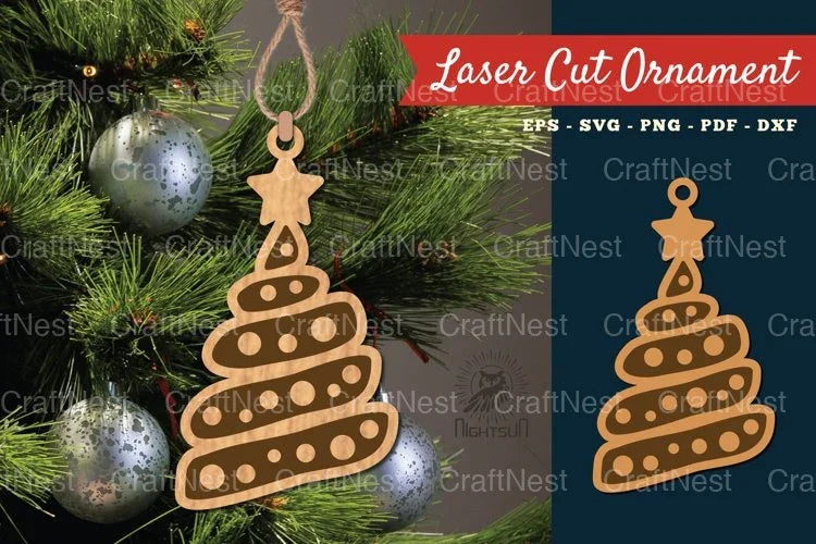 Christmas Tree Ornament SVG Bundle - CraftNest - Digital Crafting and Art