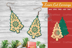Tree Laser Cut Earrings SVG Bundle - CraftNest - Digital Crafting and Art