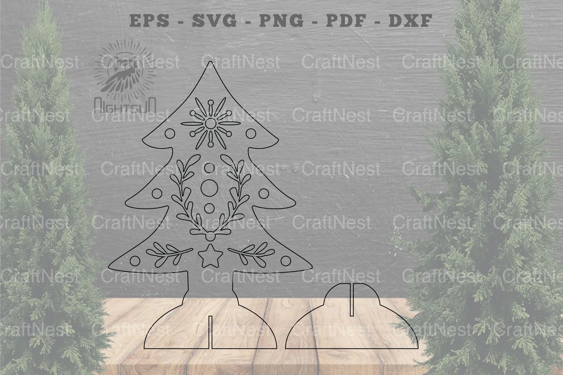 Tree Laser Cut Home Decor SVG Bundle - CraftNest - Digital Crafting and Art