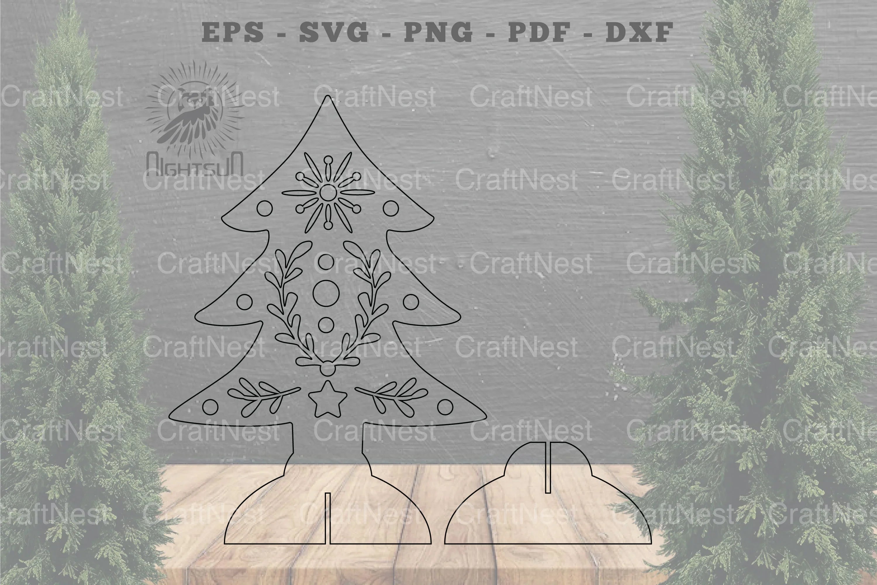 Tree Laser Cut Home Decor SVG Bundle - CraftNest - Digital Crafting and Art