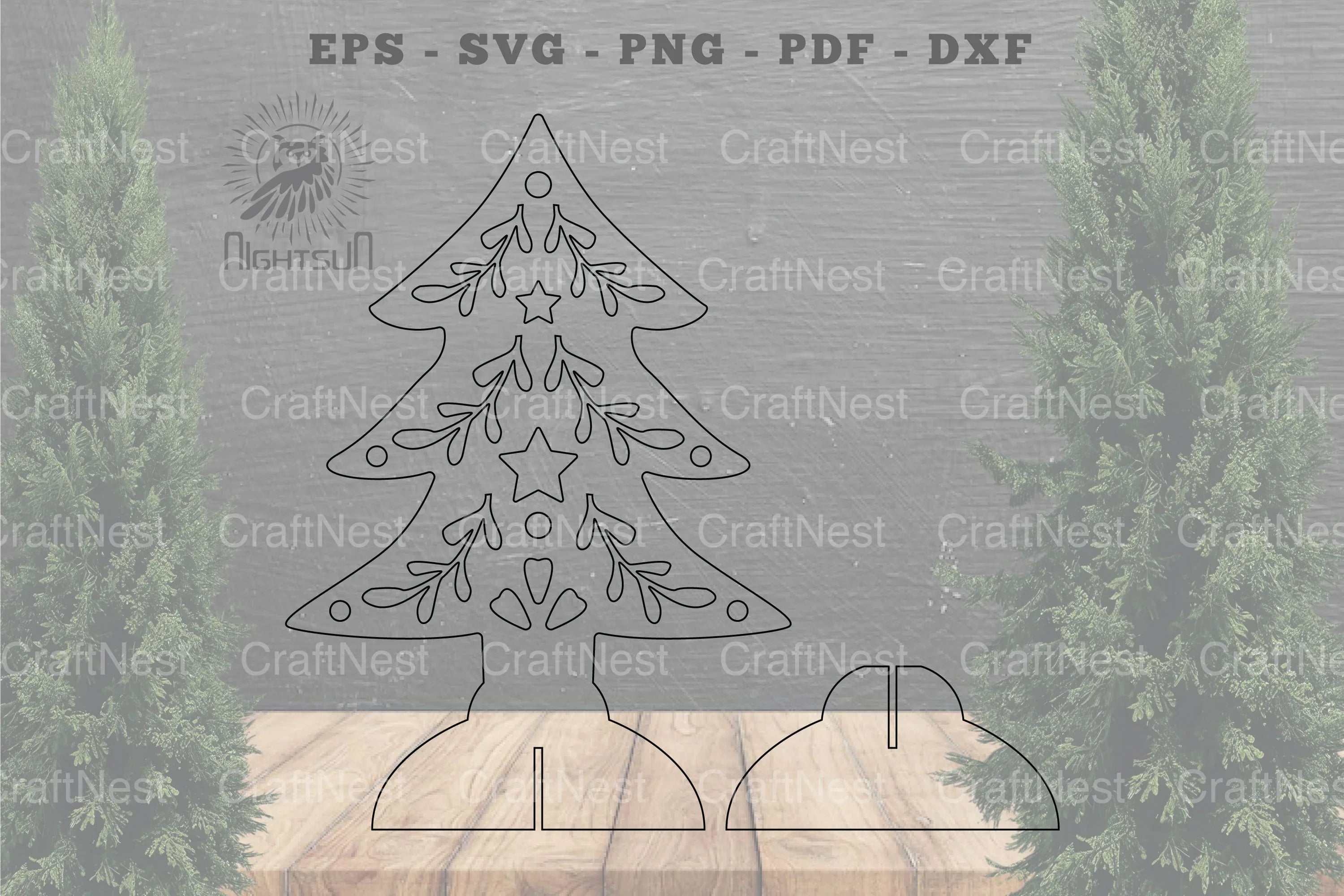Tree Laser Cut Home Decor SVG Bundle - CraftNest - Digital Crafting and Art