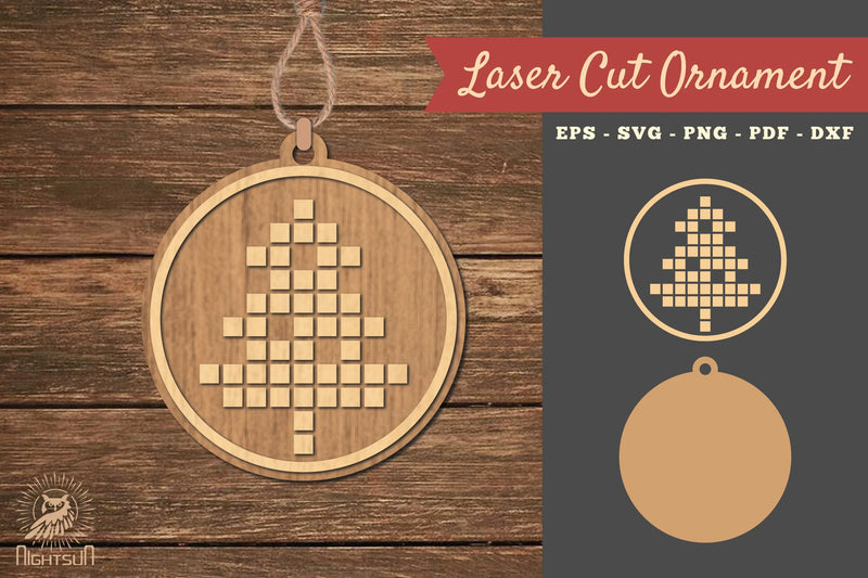 Tree Laser Cut Ornament SVG Bundle - CraftNest - Digital Crafting and Art