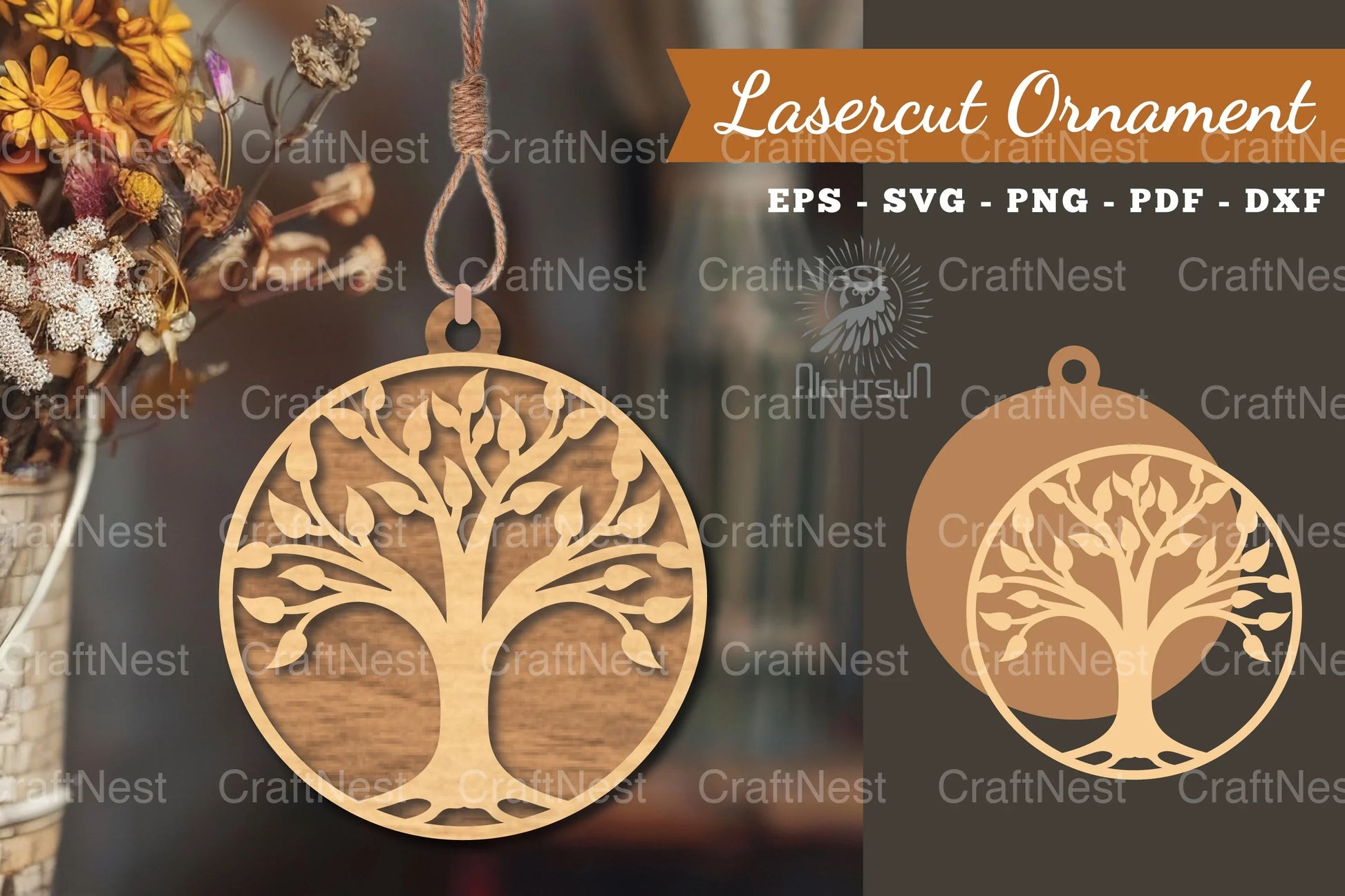 Tree of Life Laser Cut Ornament Clipart Bundle - CraftNest - Digital Crafting and Art