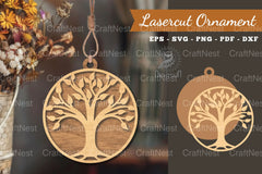 Tree of Life Laser Cut Ornament Clipart Bundle - CraftNest - Digital Crafting and Art