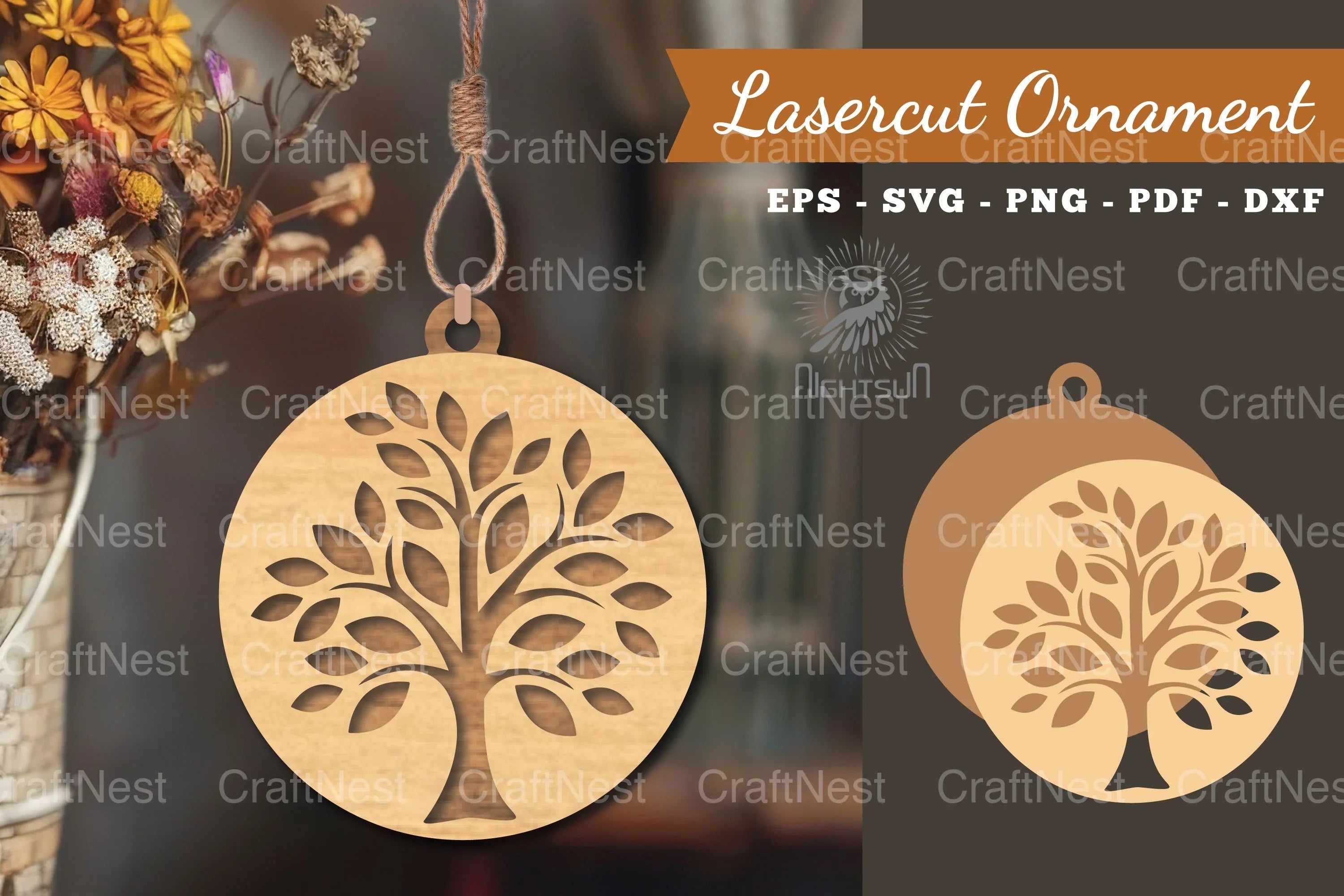 Tree of Life Laser Cut Ornament Clipart Bundle - CraftNest - Digital Crafting and Art