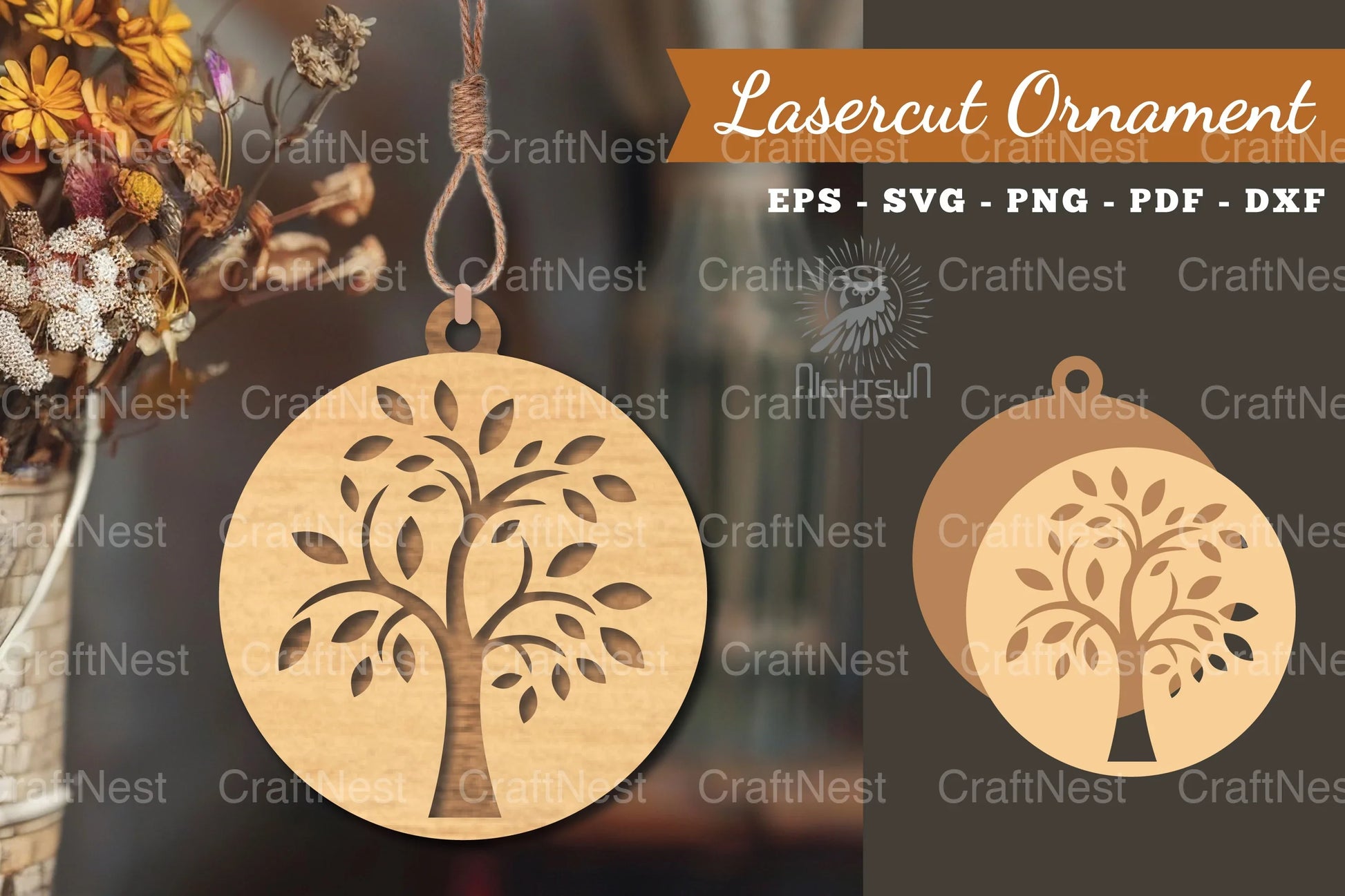 Tree Life Laser Cut Ornament Clipart Bundle - CraftNest - Digital Crafting and Art
