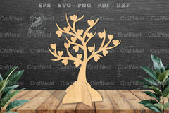 Tree Love Laser Cut Home Decoration Sign - CraftNest - Digital Crafting and Art