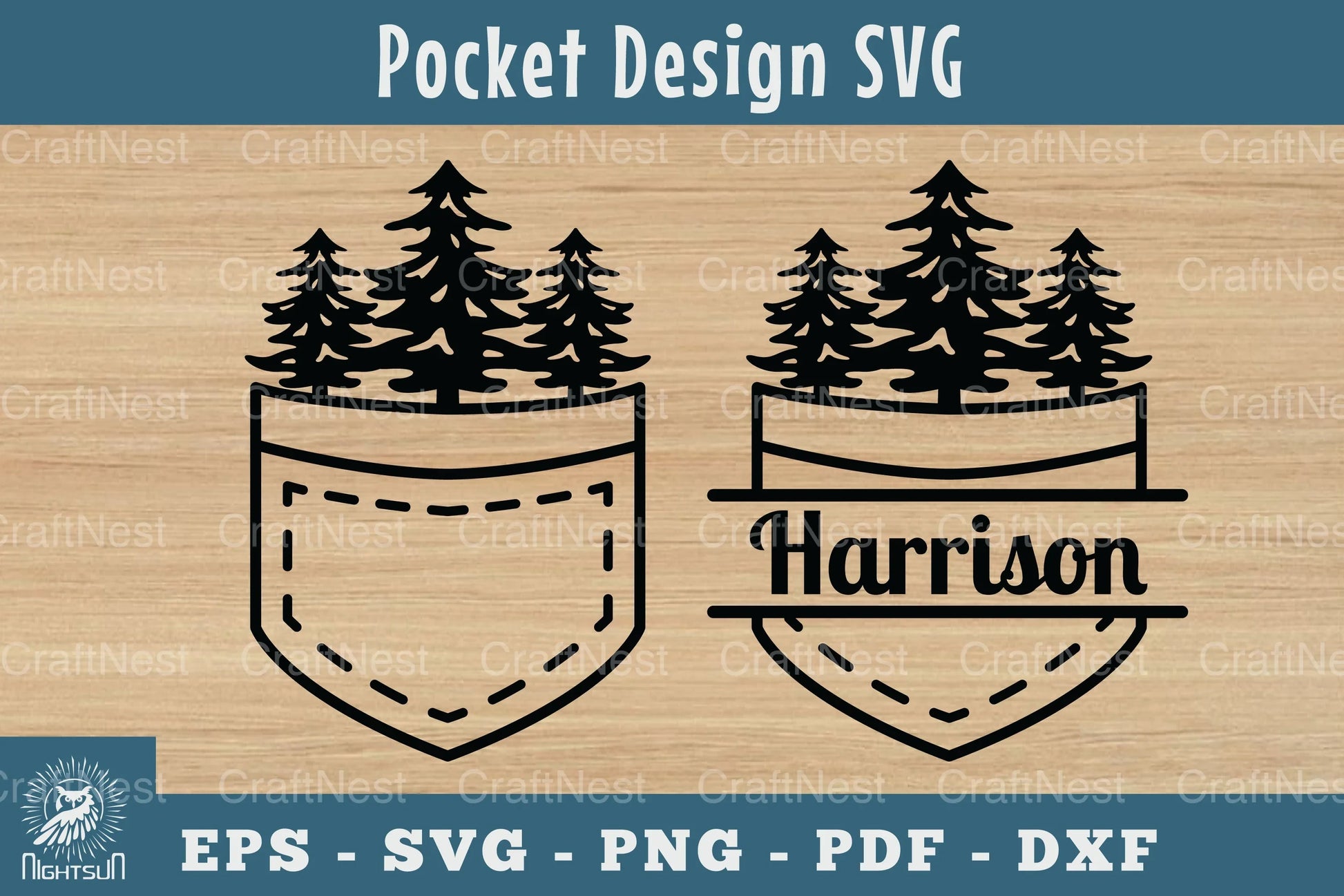 Tree in Pocket Silhouette Design Clipart Bundle - CraftNest - Digital Crafting and Art