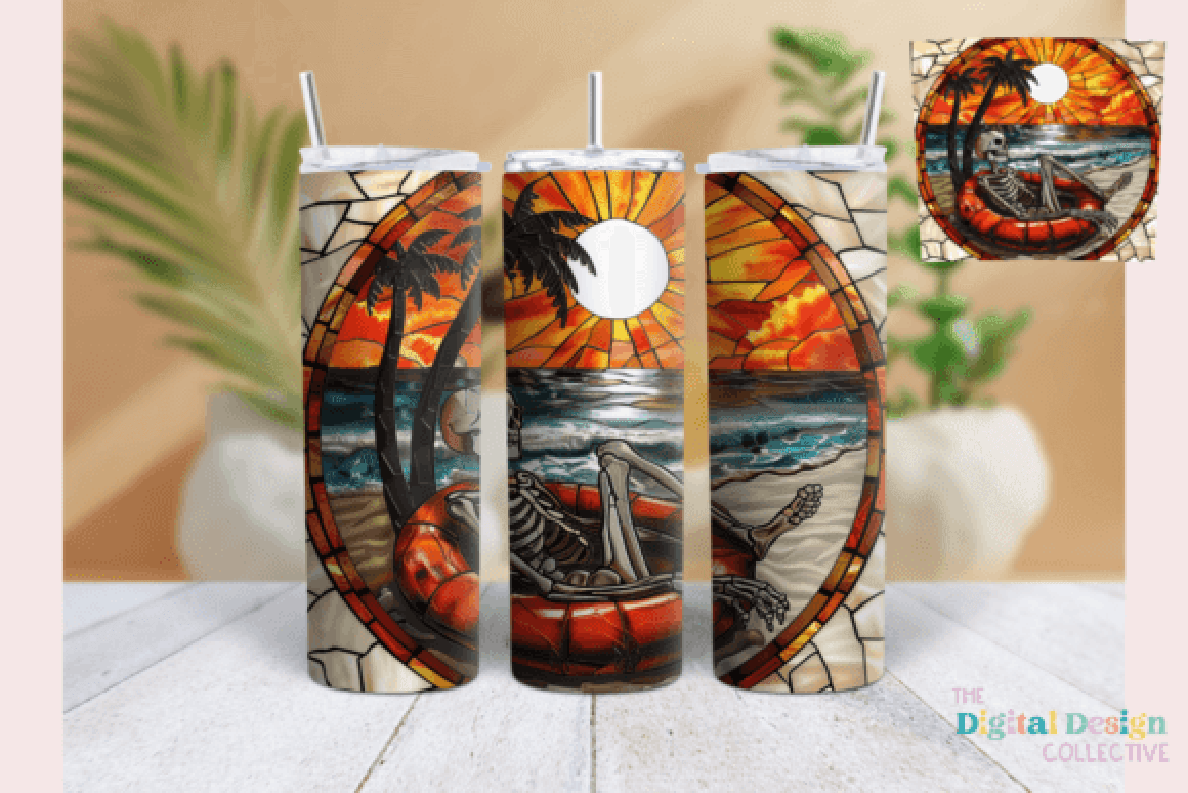 Trendy Skeleton Tumbler Wrap Bundle - CraftNest - Digital Crafting and Art