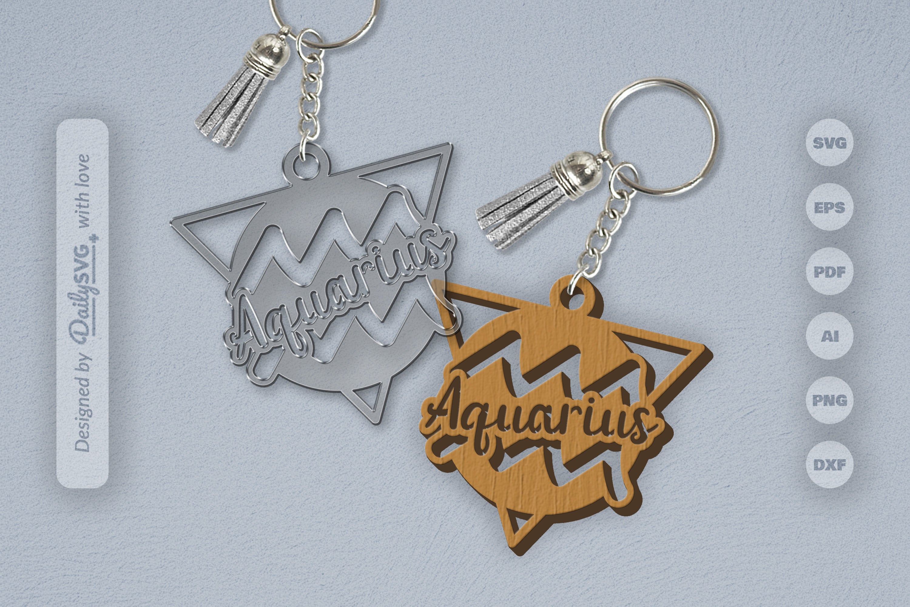 Aquarius Zodiac Triangle SVG Bundle