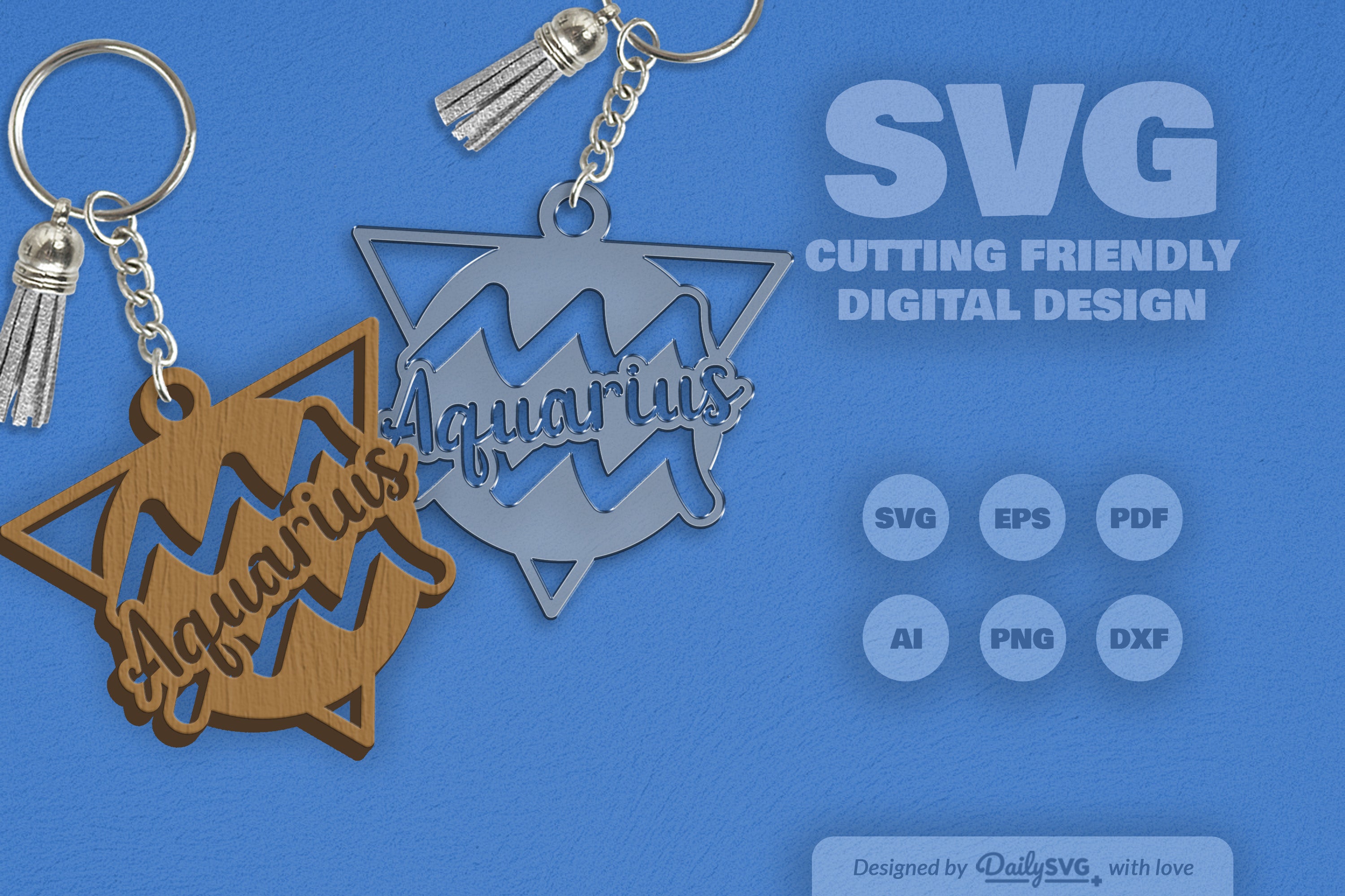 Aquarius Zodiac Triangle SVG Bundle