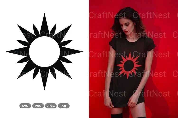 Tribal Sun Tattoo SVG Bundle - CraftNest - Digital Crafting and Art