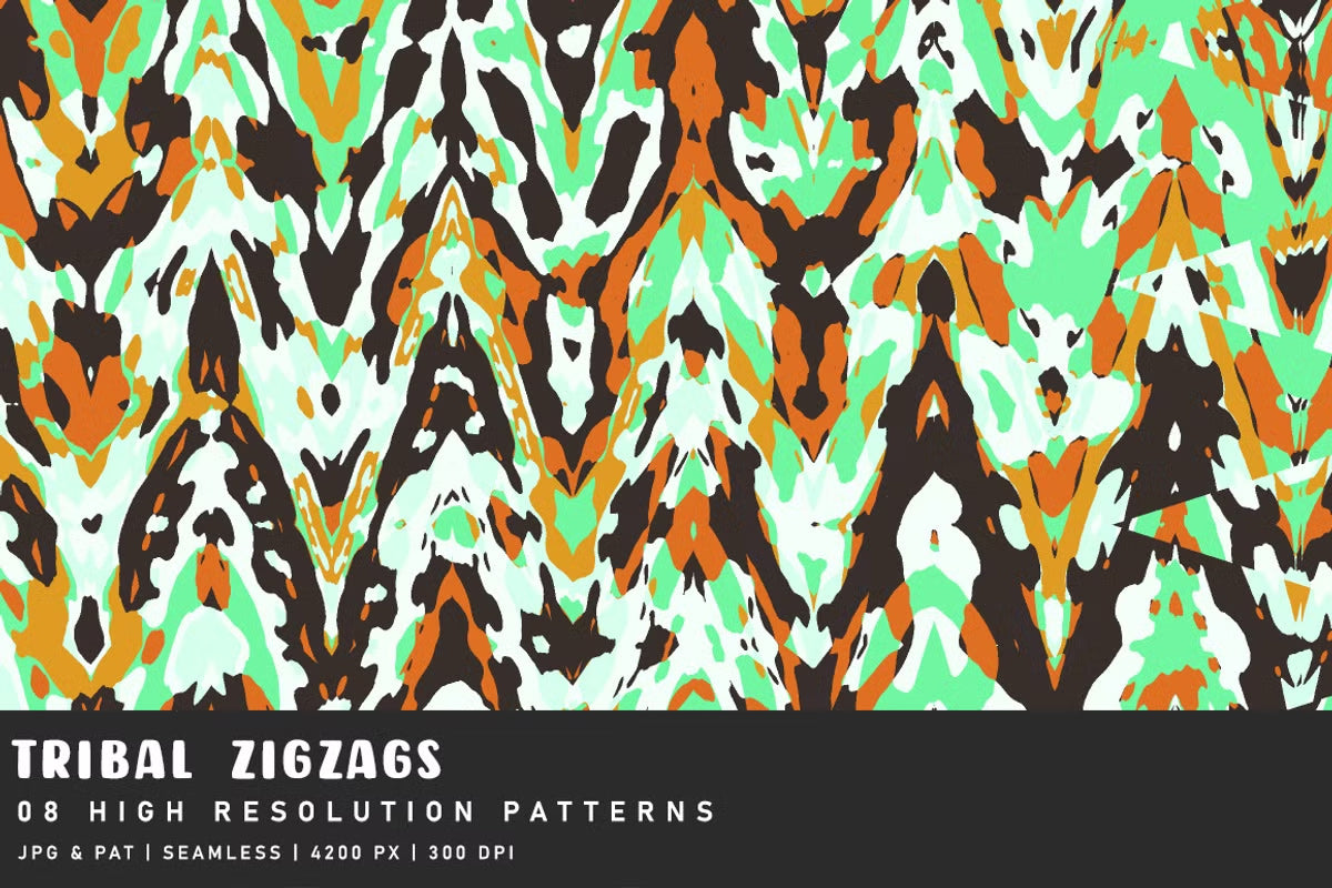 Tribal Zigzags - Exotic & Ethnic