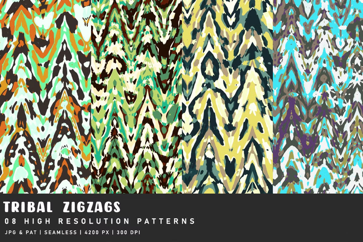 Tribal Zigzags - Exotic & Ethnic