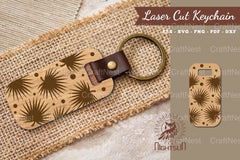 Tropical Leaves Laser Cut Keychain Design Bundle - CraftNest - Digital Crafting and Art