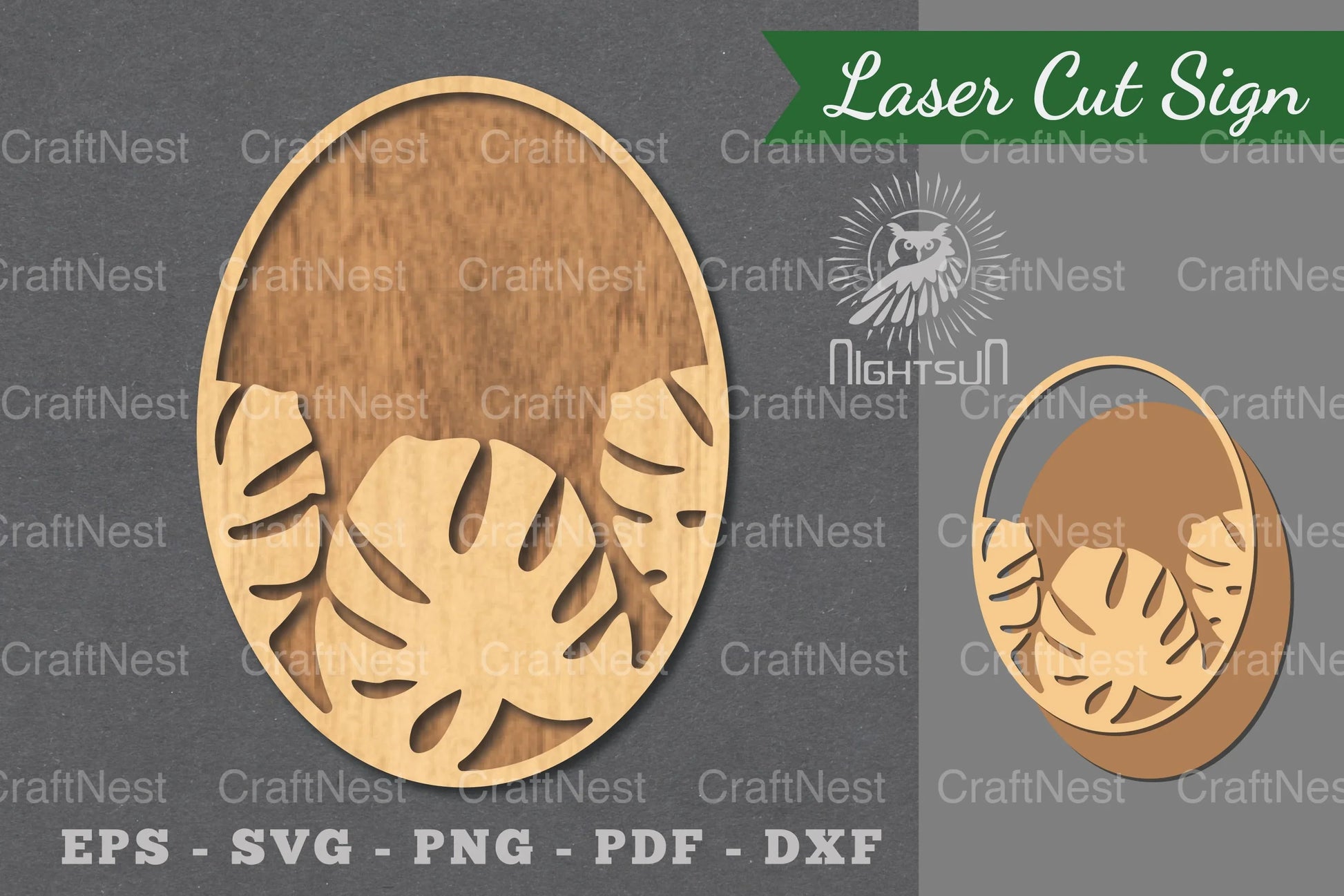 Tropical Leaves Laser Cut Sign Clipart Bundle - CraftNest - Digital Crafting and Art