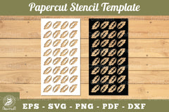Tropical Leaves Papercut Stencil Clipart Bundle - CraftNest - Digital Crafting and Art