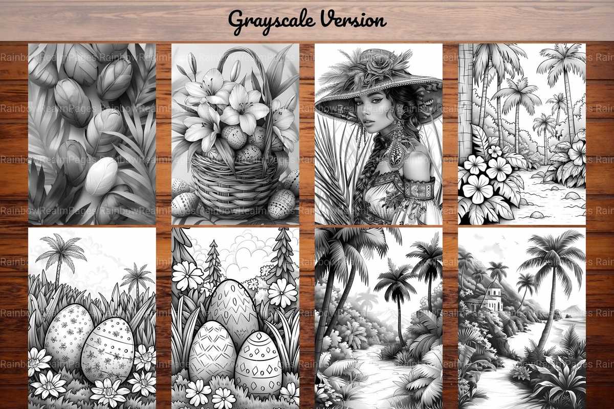 Tropical Easter Coloring Books - CraftNest