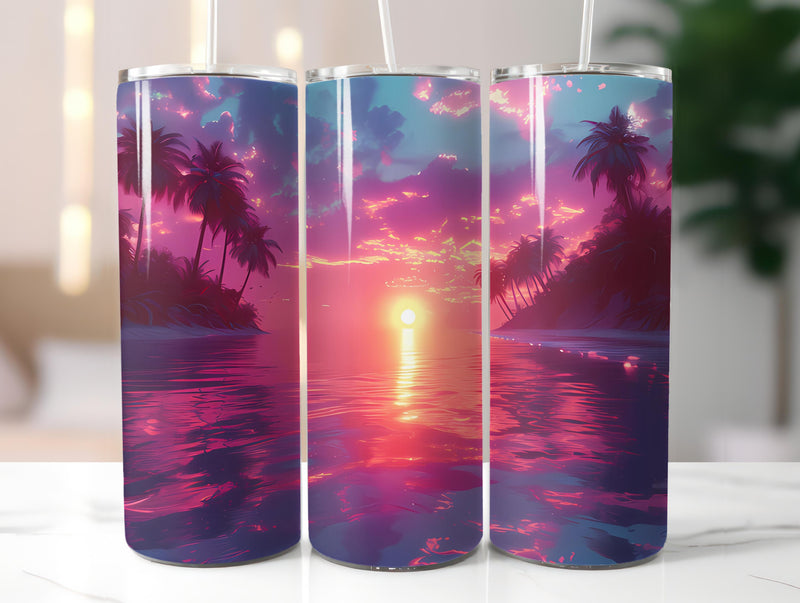 Tropical Easter 3 Tumbler Wrap - CraftNest