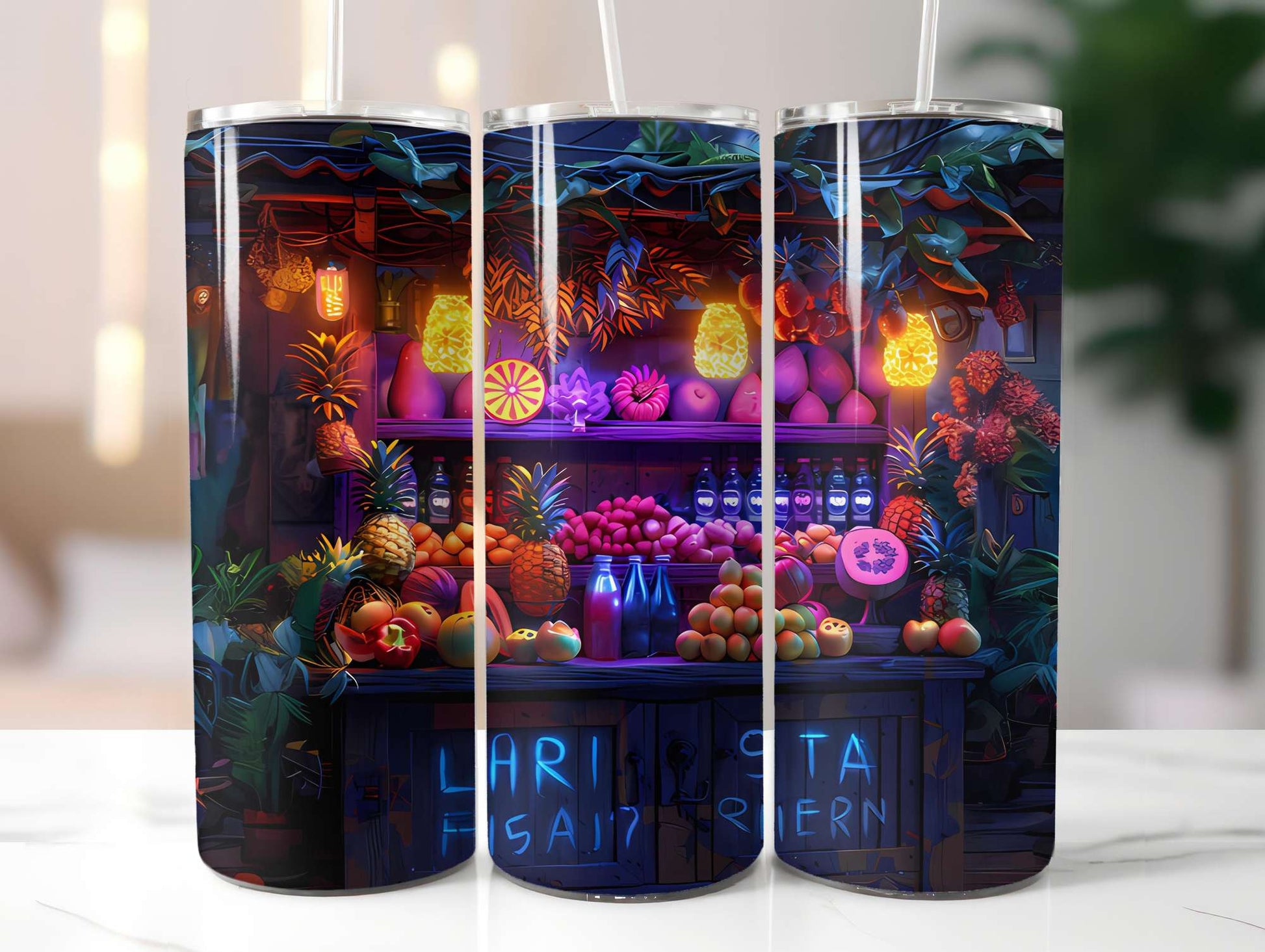 Tropical Fruit 1 Tumbler Wrap - CraftNest - Digital Crafting and Art