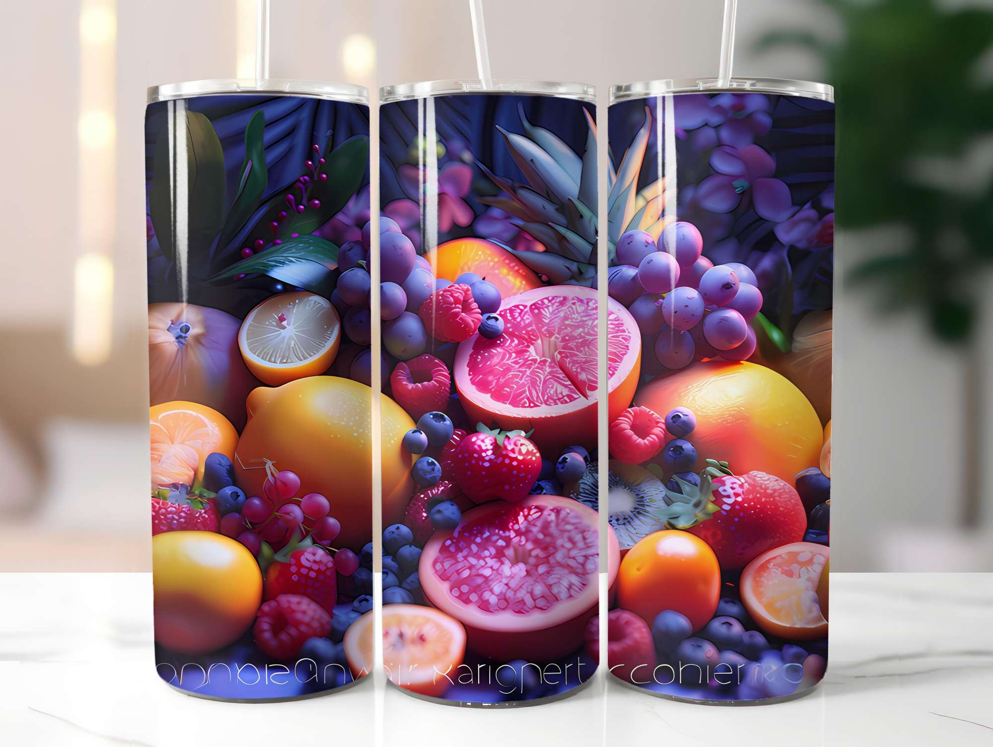 Tropical Fruit 1 Tumbler Wrap - CraftNest - Digital Crafting and Art