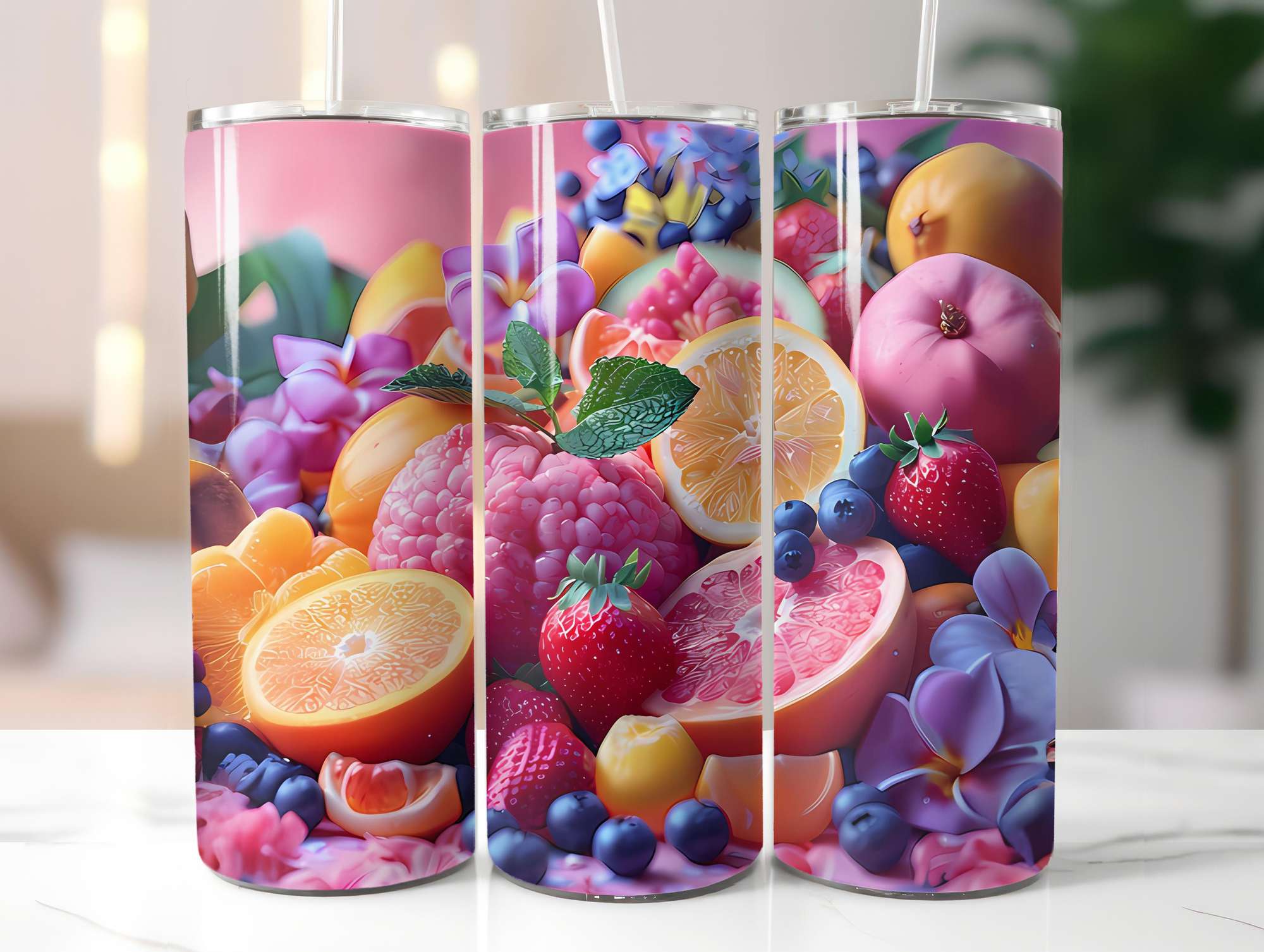 Tropical Fruit 5 Tumbler Wrap - CraftNest - Digital Crafting and Art