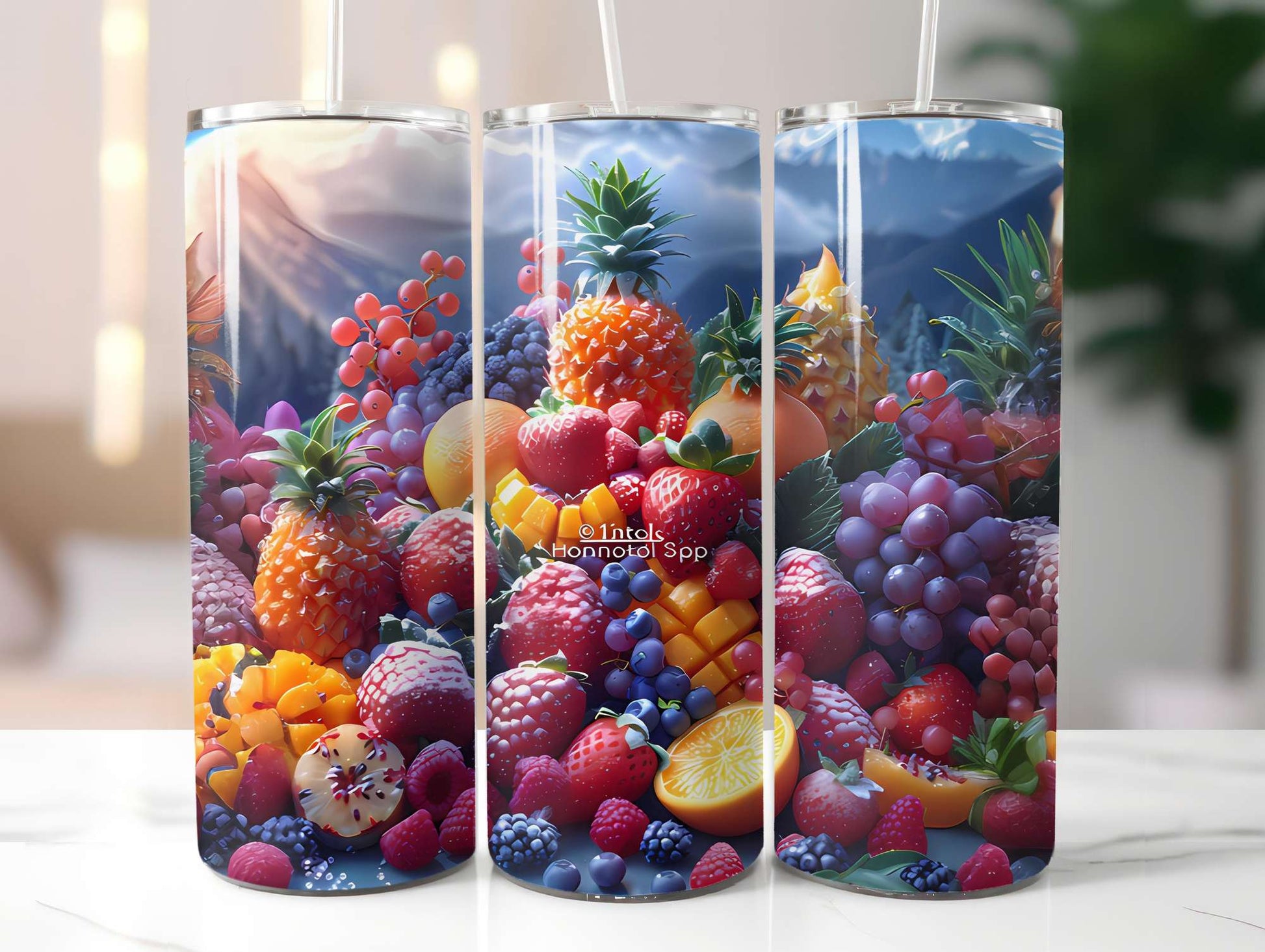 Tropical Fruit 2 Tumbler Wrap - CraftNest - Digital Crafting and Art