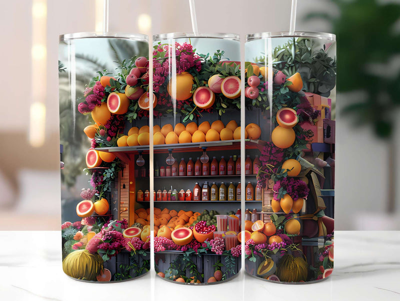 Tropical Fruit 1 Tumbler Wrap - CraftNest - Digital Crafting and Art