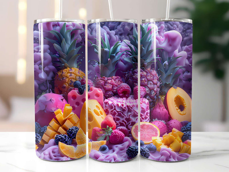 Tropical Fruit 2 Tumbler Wrap - CraftNest - Digital Crafting and Art