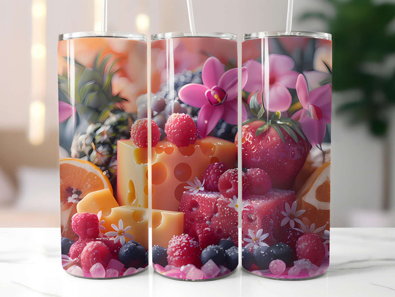 Tropical Fruit 3 Tumbler Wrap - CraftNest - Digital Crafting and Art