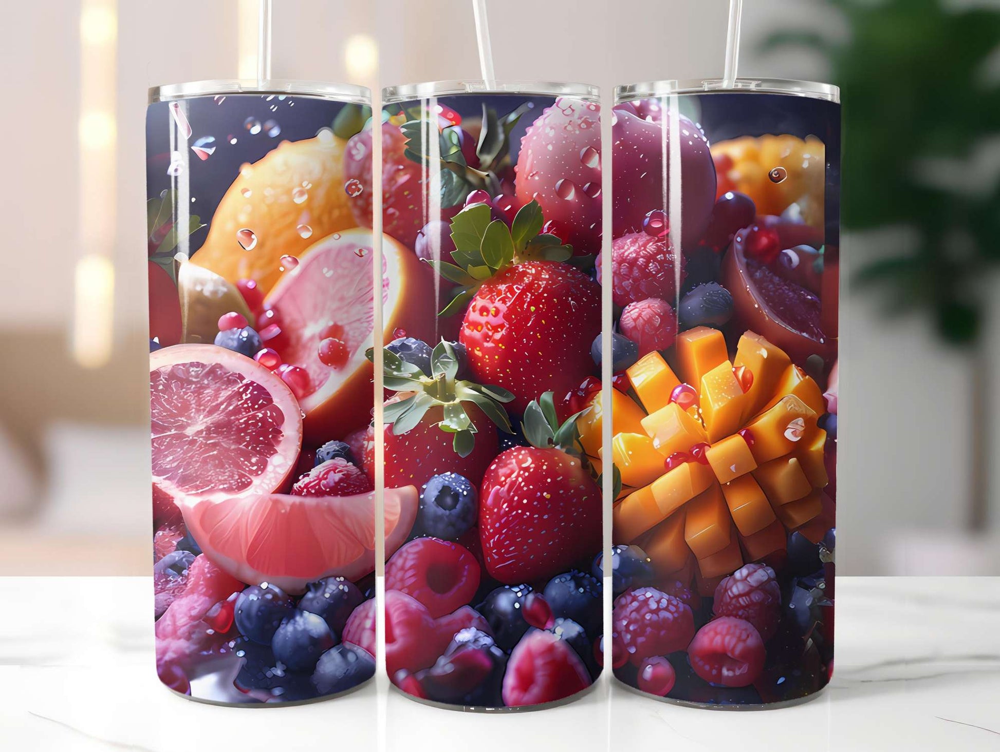 Tropical Fruit 1 Tumbler Wrap - CraftNest - Digital Crafting and Art