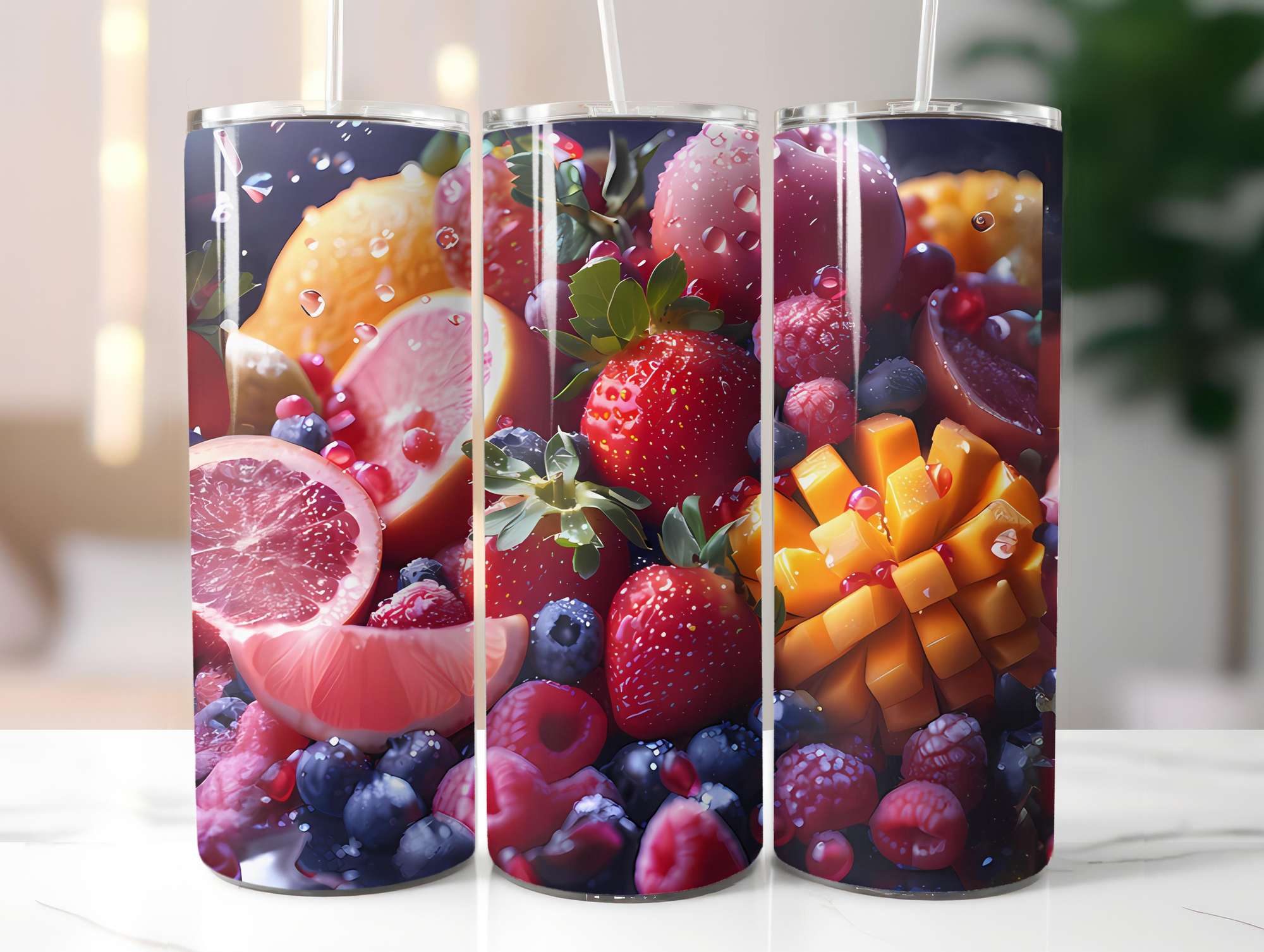 Tropical Fruit 1 Tumbler Wrap - CraftNest - Digital Crafting and Art