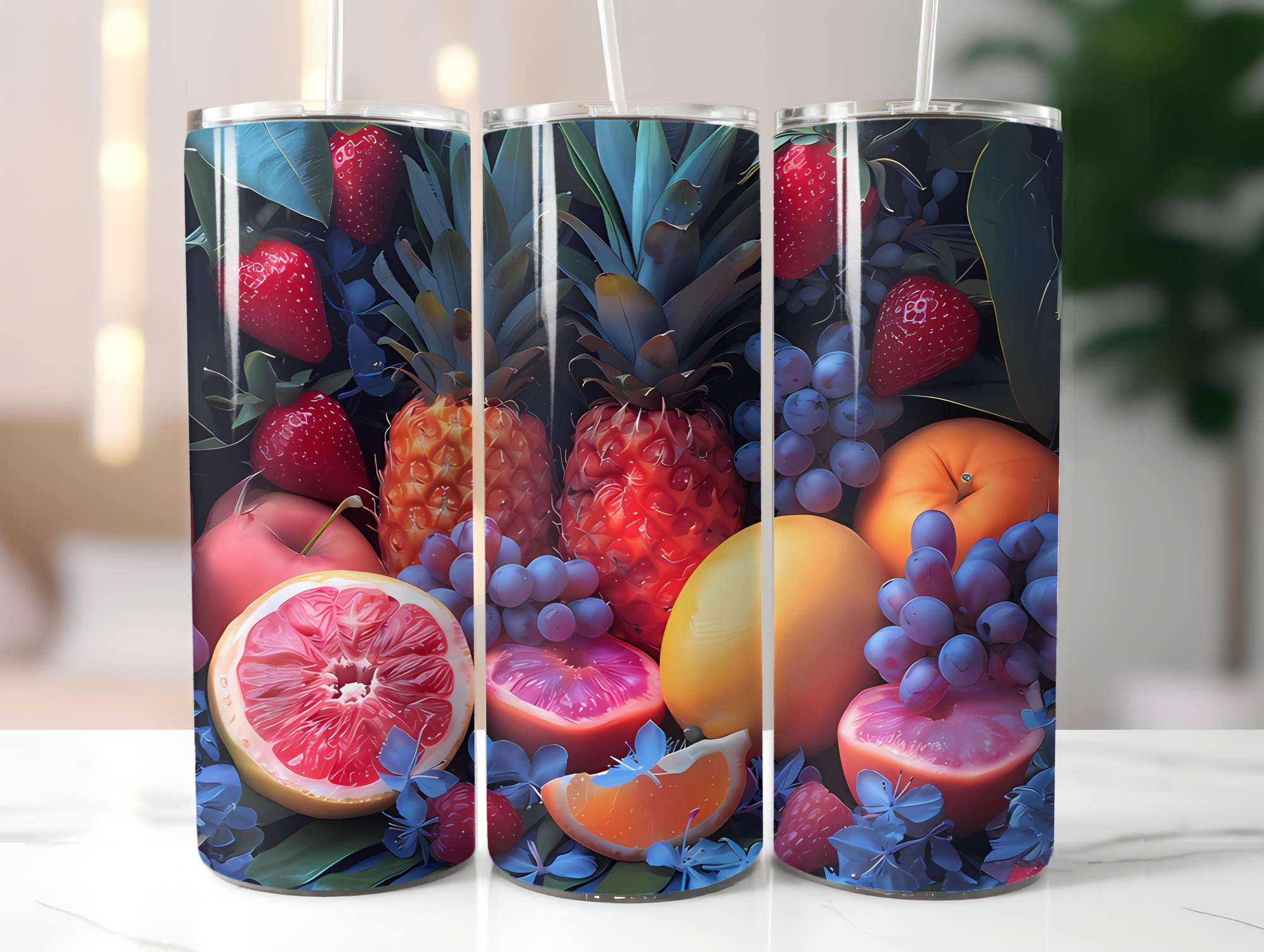 Tropical Fruit 5 Tumbler Wrap - CraftNest - Digital Crafting and Art