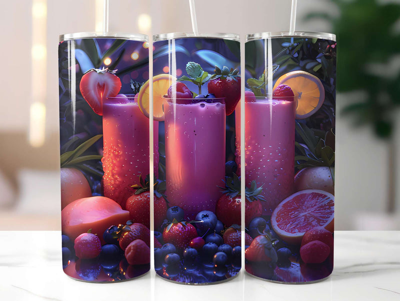 Tropical Fruit 3 Tumbler Wrap - CraftNest - Digital Crafting and Art