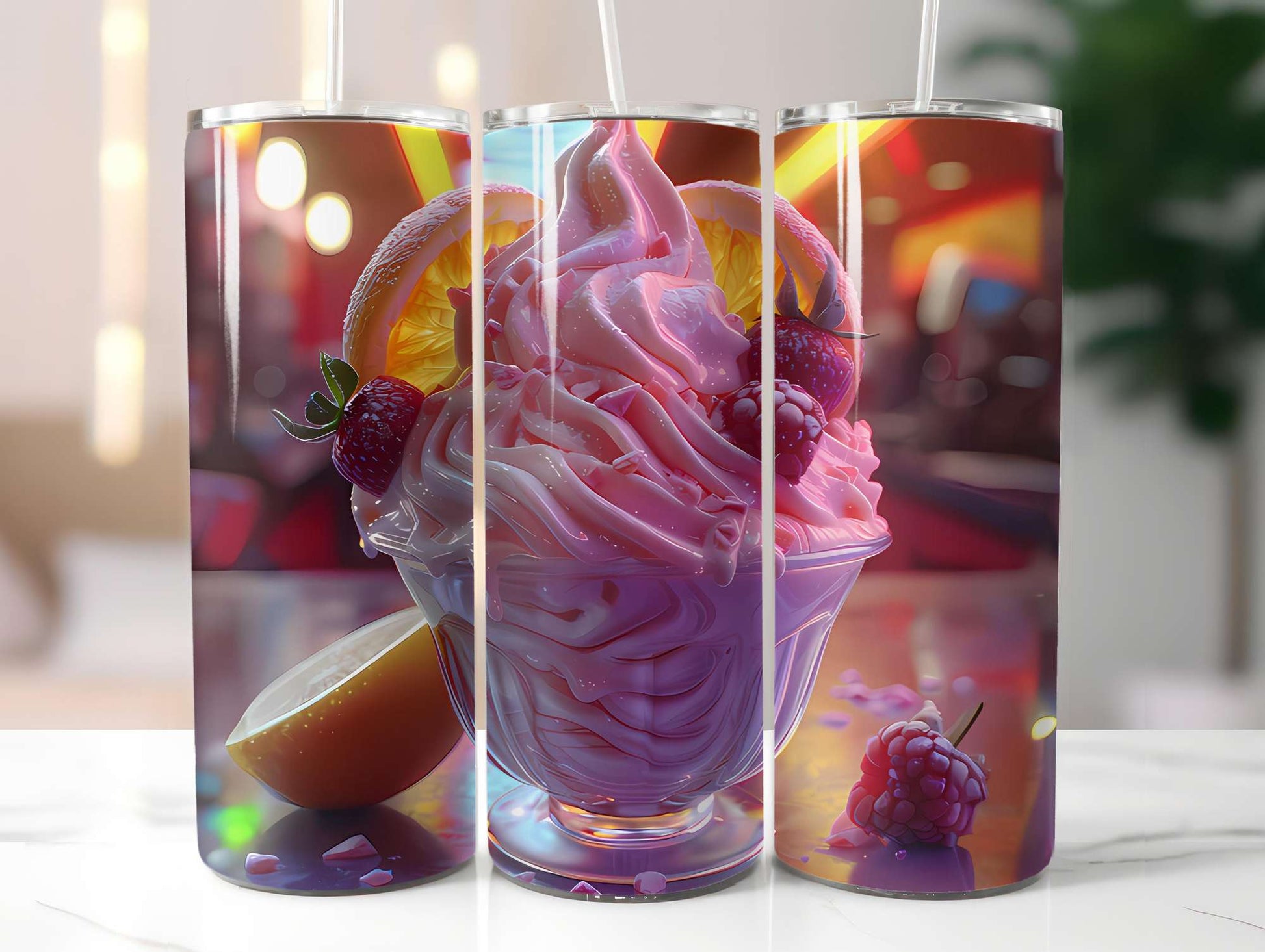 Tropical Fruit 3 Tumbler Wrap - CraftNest - Digital Crafting and Art